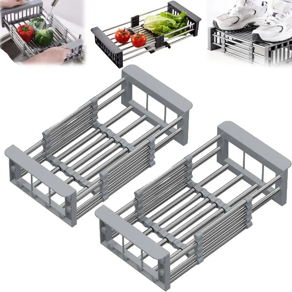 Adjustable Stainless Steel Sink Drain Basket