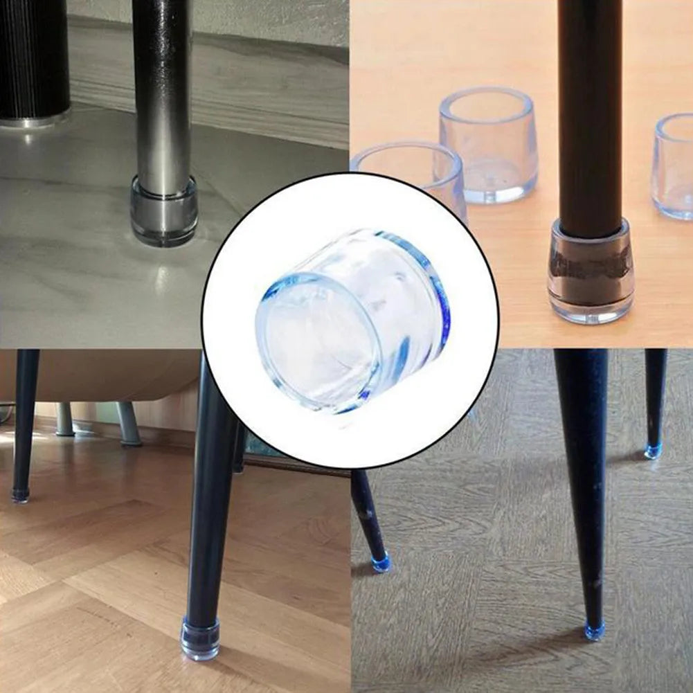 Furniture Leg Floor Protectors with Anti-Noise PVC Caps