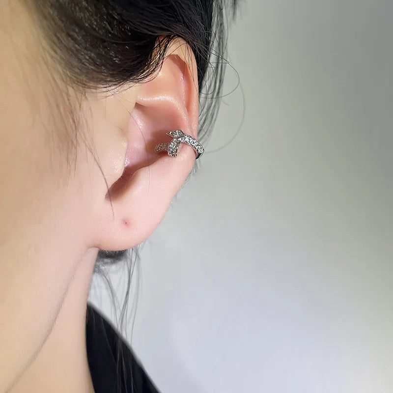 Geometric Zircon Ear Cuffs