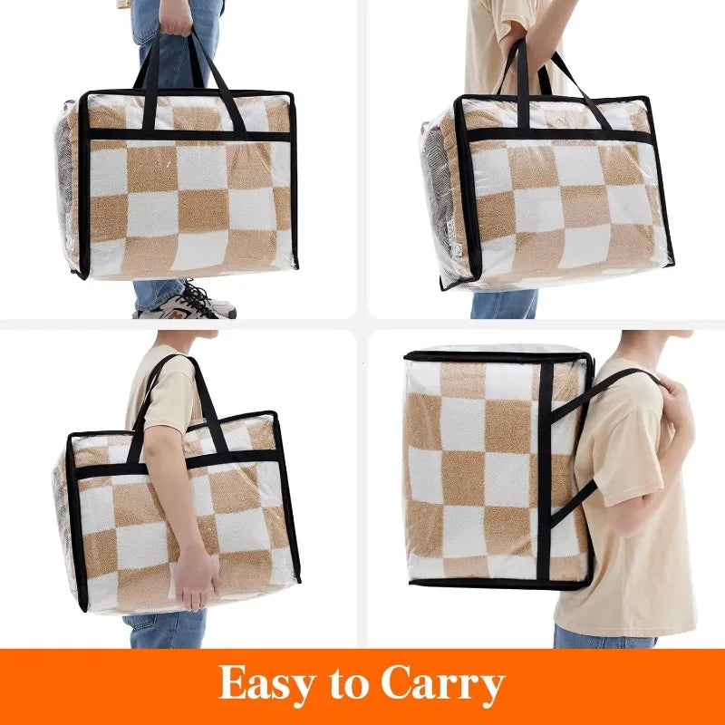 Extra-Large Waterproof Storage Bag with Handle and Zipper