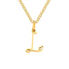 Collier avec Lettre Initiale et Pendentif Cœur