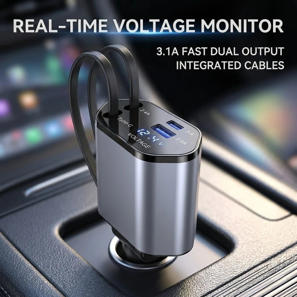 Chargeur allume-cigare multi-ports haute puissance