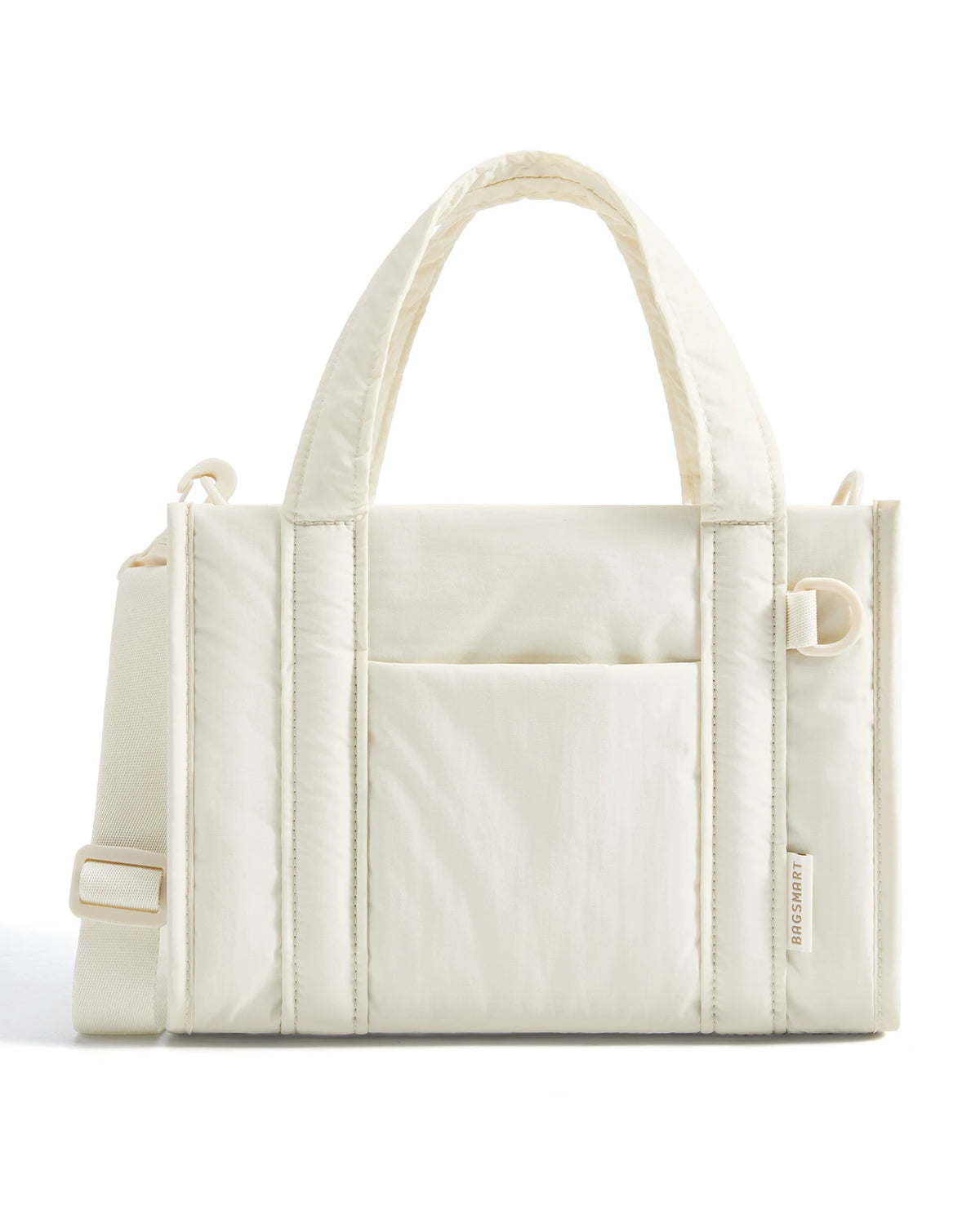 Lightweight Quilted Tote Bag with Crossbody Strap