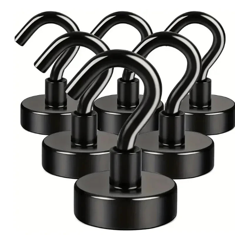 Magnetic Hooks with Strong Grip (Set of 6)