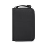 Black compact RFID wallet with a loop closure made of waterproof X-PAC fabric