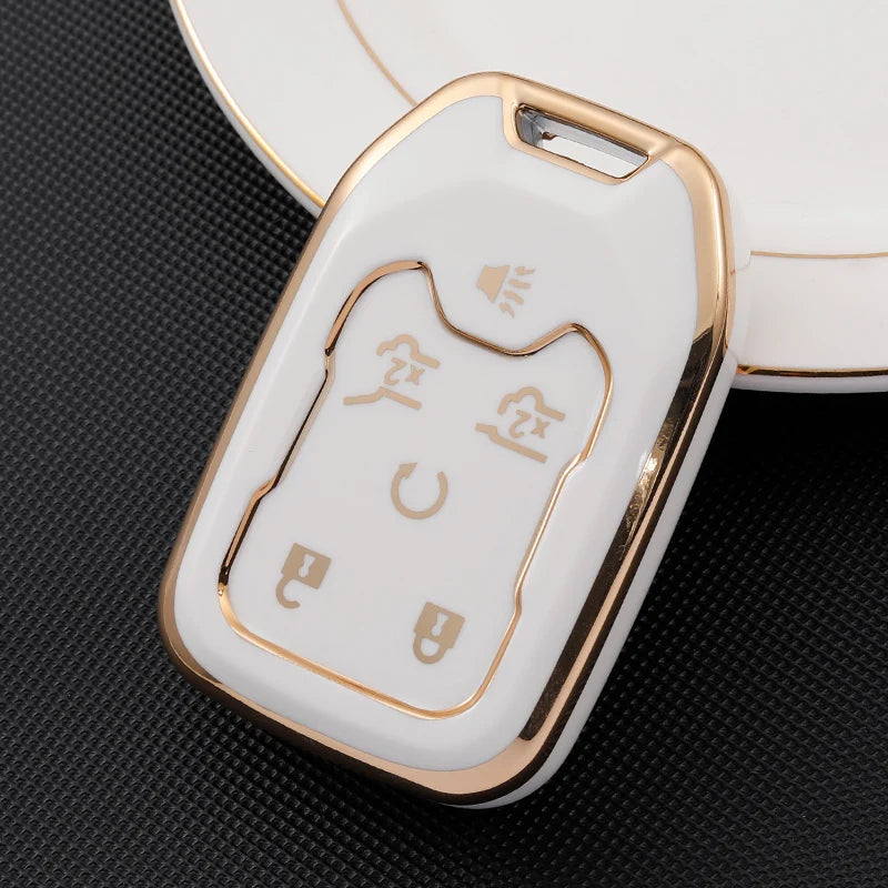 TPU Smart Key Fob Cover for GMC & Chevrolet Trucks and SUVs