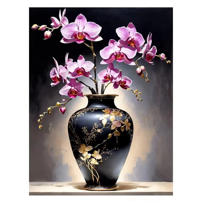 Vintage Vase & Flowers Diamond Painting Kit