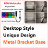 RGB Multicolor 3key Controller and Desktop Style Unique Design Metal Bracket Base LED sign
