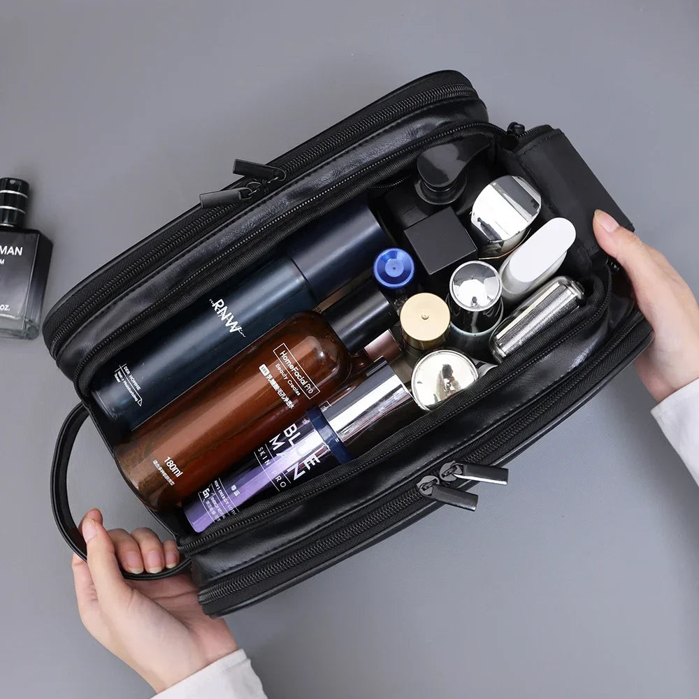 Waterproof Hanging Toiletry Bag with Multiple Compartments