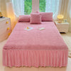 Plush Bed Skirt – Warm, Soft, and Elegant Bedding Essential