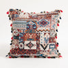 Boho Leaf-Print Tassel Throw Pillow Cover