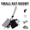 Compact Zippered Wristlet Wallet with Coin Pocket