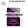 A pack of two tempered glass screen protectors for the iPad Pro 11 (2022)