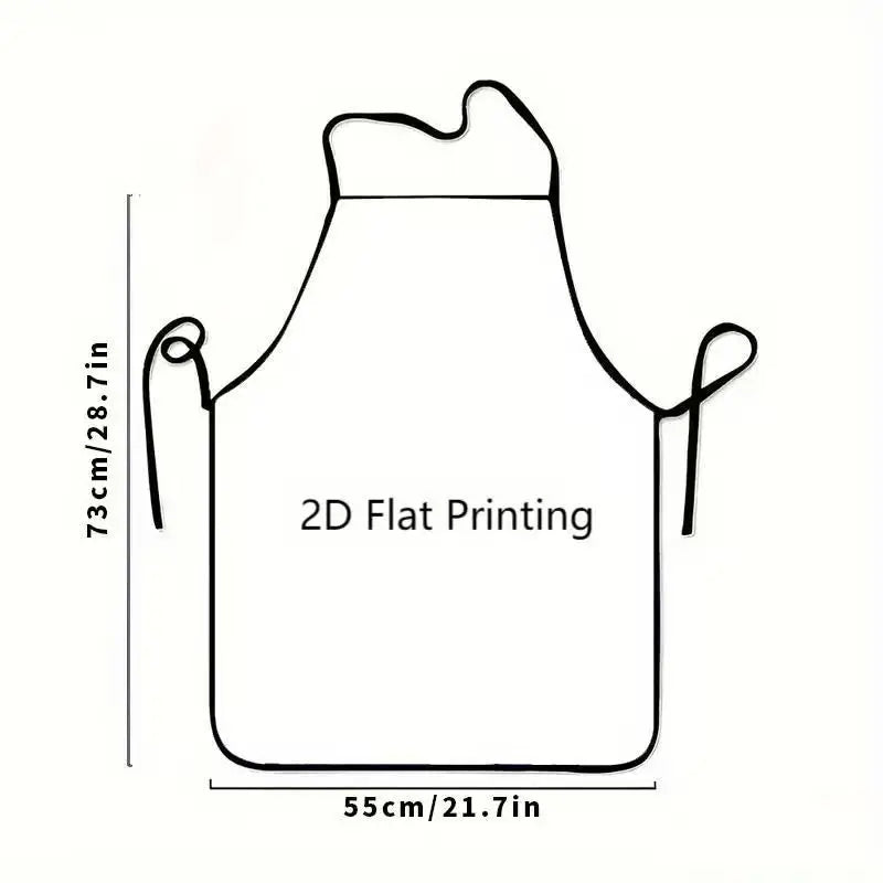 Floral Print Sleeveless Apron for Kitchen, Baking & Crafting