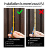 Comparison of black and white PCB board LED strips for installation, highlighting features like secrecy and furniture matchin