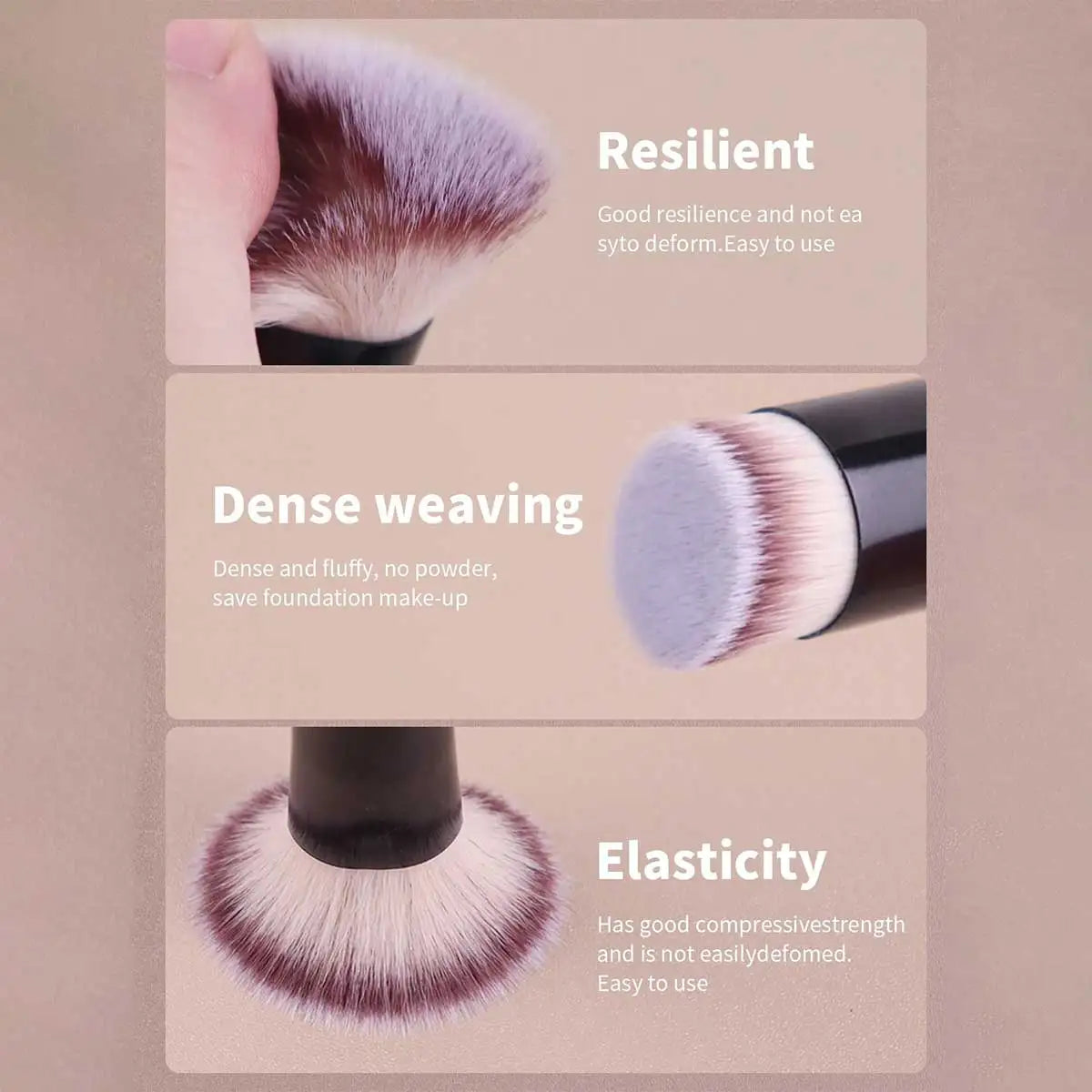 Set de pinceaux de maquillage professionnels à double tête