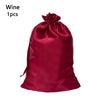 Satin Wig Storage Bags with Drawstring Closure