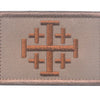 Knights Templar Cross Patch with Hook and Loop Backing