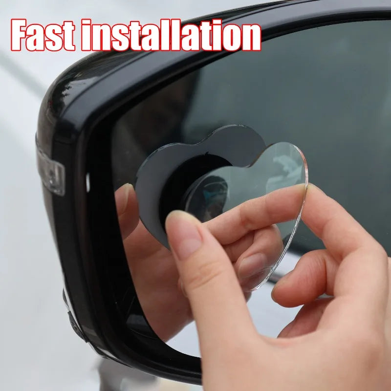 Heart-Shaped Car Blind Spot Mirrors (2-Pack)