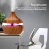 Wood Grain Ultrasonic Air Humidifier with Essential Oil Diffuser