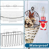 A set of no-drill adhesive hooks and a decorative hanging basket for plant or decor