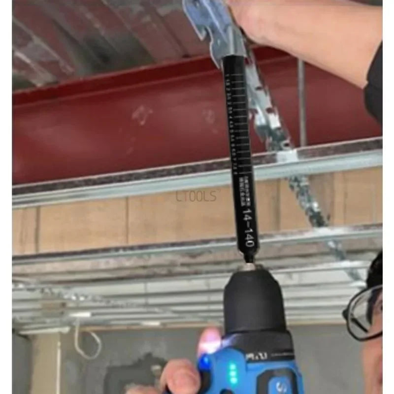 Ceiling Leveling Rod with Hex Socket – 14mm Adjustable Extension Tool