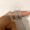 Marquise Zircon Eternity Band Ring