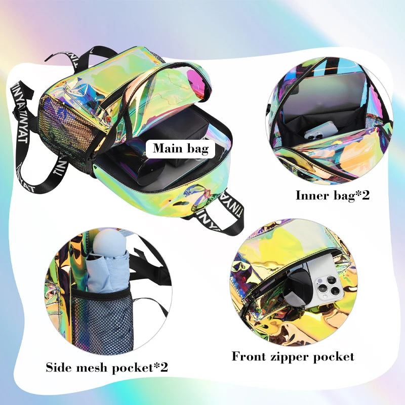 Clear PVC Backpack for Women – Water-Resistant & Festival Ready