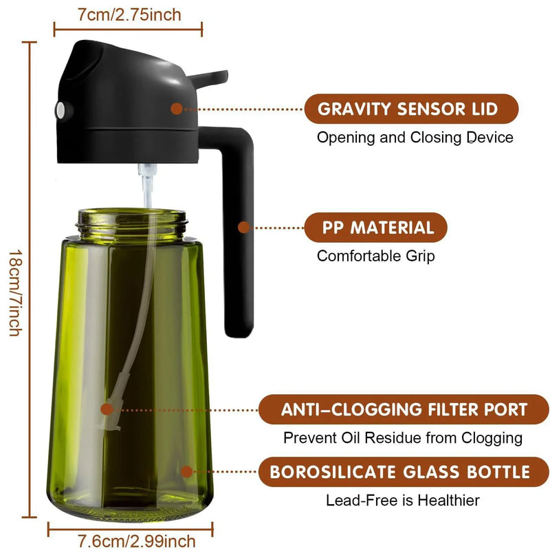 Dark Glass Olive Oil Sprayer