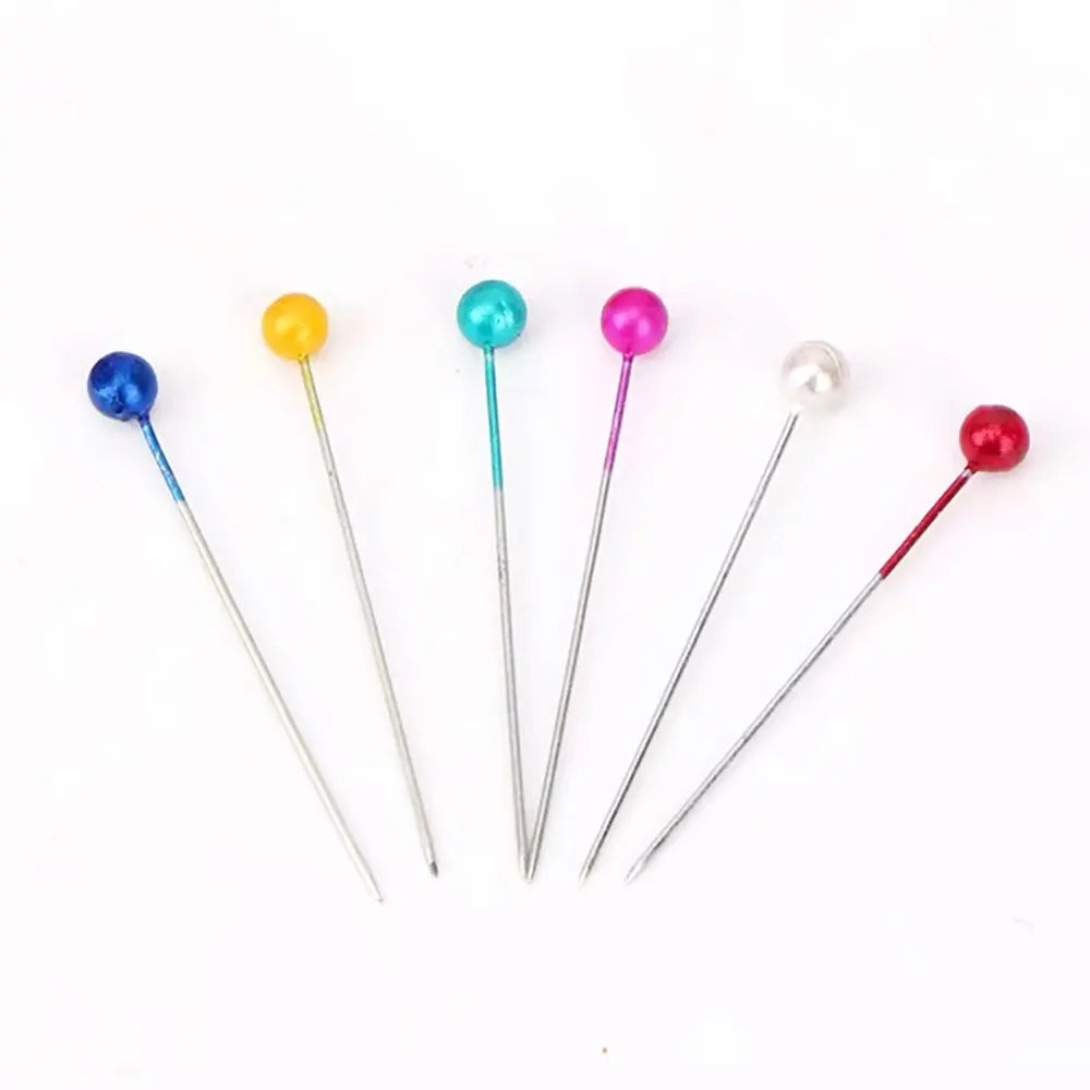 Steel Pearl Head Dressmaking Pins – 480 Count