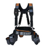 Heavy-Duty Carpenter Tool Belt with Suspenders and Pouch Set