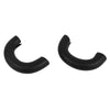 Black TPE front bumper tow hook cover for Ford F-150