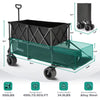 Heavy-Duty Double-Deck Folding Wagon Cart