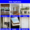 Various applications of silicone weather stripping seal tape including hotel doors, lounge doors, balcony doors, kitchen cabi
