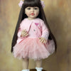 Lifelike Reborn Baby Girl Doll with Soft Silicone Body