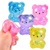 Glitter Gummy Bear Stress Relief Squeeze Toy