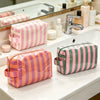 Striped Travel Toiletry Bag for Women