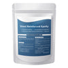 A white pouch of Steel Reinforced Epoxy repair putty for cracks and leaks with usage instructions.