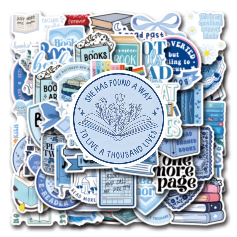 Book Lover Graffiti Stickers - Waterproof Vinyl Decals
