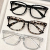 Y2K Leopard Print Square Sunglasses
