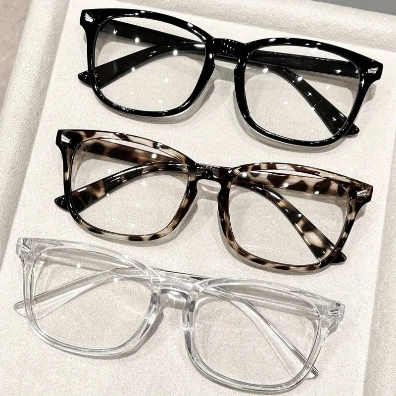 Y2K Leopard Print Square Sunglasses