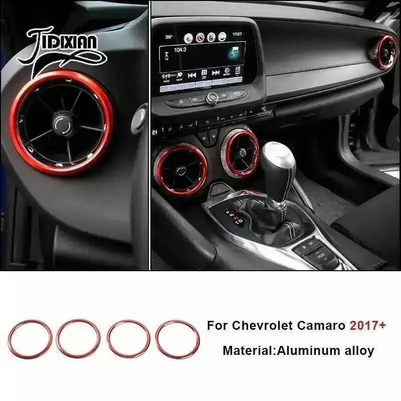 Aluminum alloy interior and exterior trim kit for Chevrolet Camaro 2017 and newer models