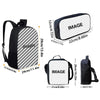 Cartoon Gorilla Kids School Backpack Set with Lunch Bag and Pencil Case