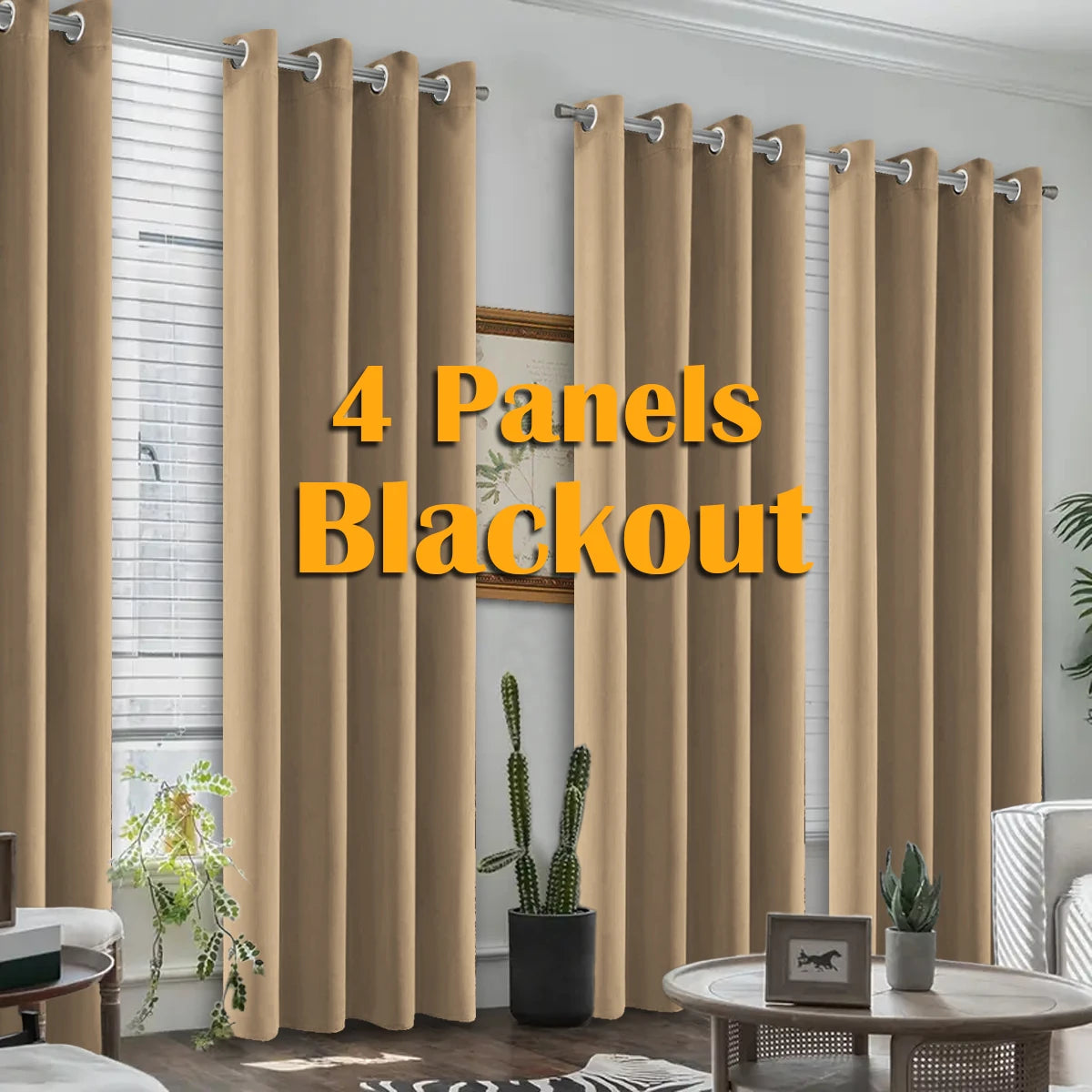 Blackout Curtains with Grommets – Thermal Insulated & Noise Reducing