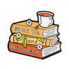 Just One More Chapter Enamel Pin for Book Lovers