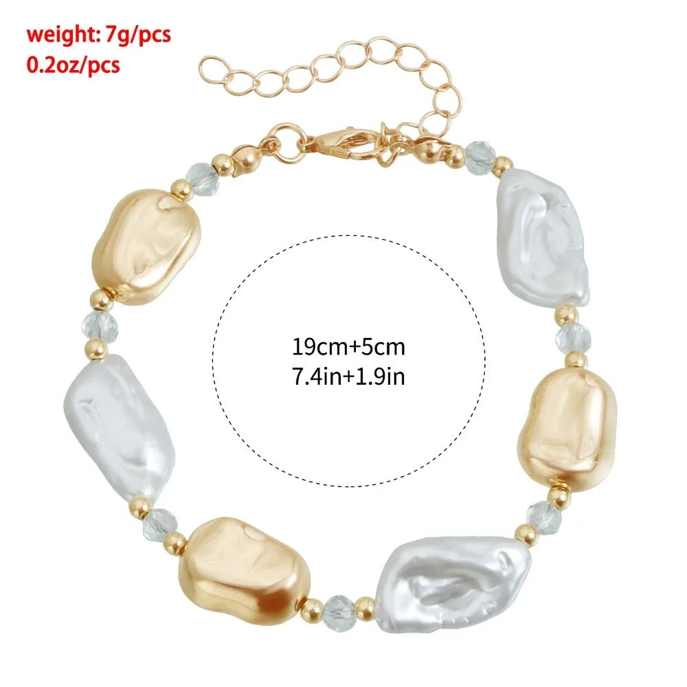 Barocke Perlen-Choker-Kette Set