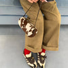 Vintage Y2K Vegetable-Tanned Leather Cylinder Bag