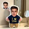Custom Face Photo Pillow - Personalized Cuddle Cushion for Any Occasion