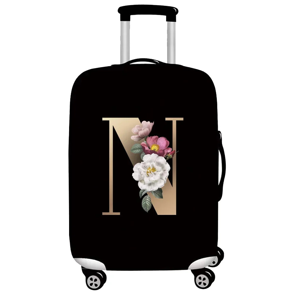 Gold Letter Series Elastic Luggage Cover