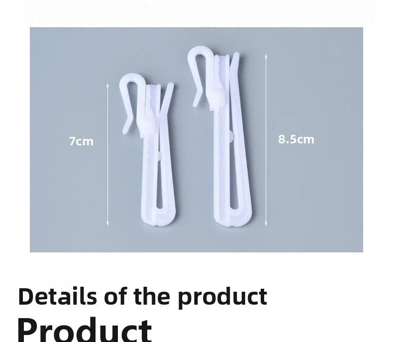 Adjustable Curtain Hanging Hooks - Set of 50